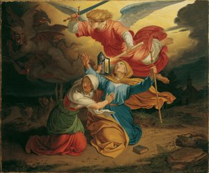 Verleiding van de heilige Gudula door Joseph von Fuhrich