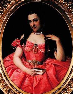 Zelfportret, c.1855 door Josephine Bowes