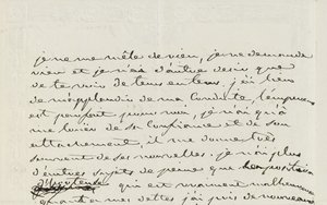Handgeschreven brief aan Eugene de Beauharnais, Parijs, 2 januari 1809 door Josephine de Beauharnais
