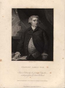 Charles James Fox (1749-1806), gegraveerd door John William Cook door Joshua (after) Reynolds