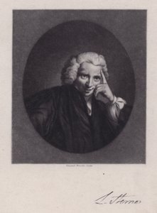 Laurence Sterne, Ierse schrijver en geestelijke, auteur van Tristram Shandy (gravure)
