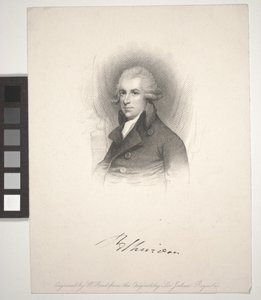Richard Brinsley Sheridan, gegraveerd door W. Read (1824-1837) door Joshua (after) Reynolds