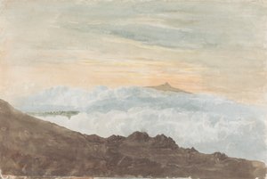 Bergachtig Landschap met Wolken door Joshua Cristall