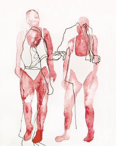Abstracte rode figuren