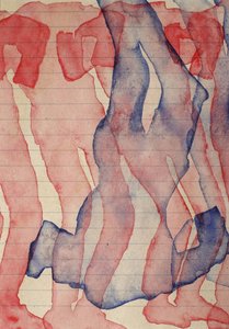 Abstracte aquarelstroom