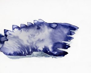 Diepblauwe abstractie