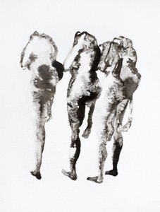 Drie inktfiguren