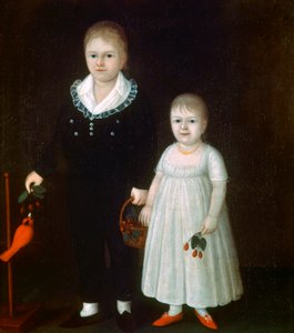 Edward en Sarah Rutter, ca. 1805 door Joshua Johnson