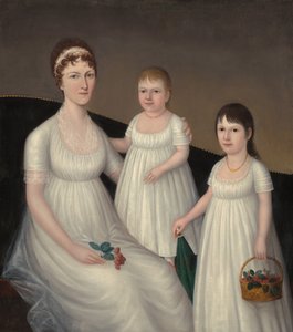 Grace Allison McCurdy mevrouw Hugh McCurdy en haar dochters, Mary Jane en Letitia Grace, ca. 1806