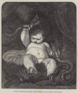 Kleine Hercules door Joshua Reynolds