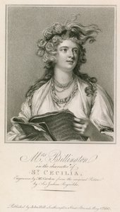 Mevrouw Billington in de rol van St. Cecilia door Joshua Reynolds