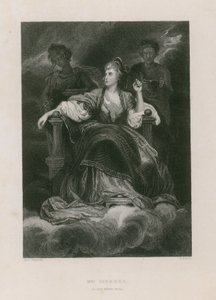 Mevrouw Siddons als de tragische muze door Joshua Reynolds