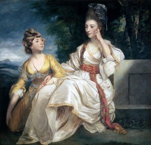 Mevrouw Thrale en haar dochter Hester (Queeney) 1777-78