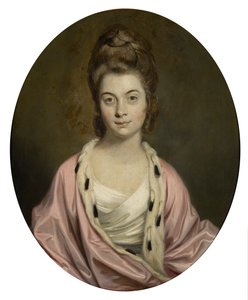 Portret van mevrouw Thomas Watkinson Payler door Joshua Reynolds