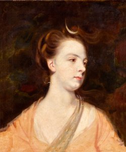 Portret van een dame als Diana, mogelijk Elizabeth Montagu, hertogin van Manchester (1741-1832) door Joshua Reynolds
