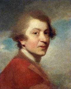 Portret van de Kunstenaar, Hoofd en Schouders, in een Rode Toga van een Doctor in de Rechten en Witte Kraag - Onvoltooid