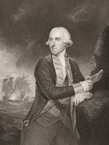 Samuel Hood, 1e Burggraaf Hood, illustratie uit 