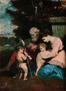 De Heilige Familie met het kind St. Jan, 1788-9 door Joshua Reynolds