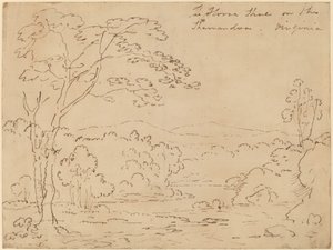 De Hoefijzer aan de Shenandoah, Virginia door Joshua Shaw