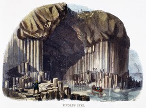 Fingals Grot, uit Verschijnselen van de Natuur, 1849