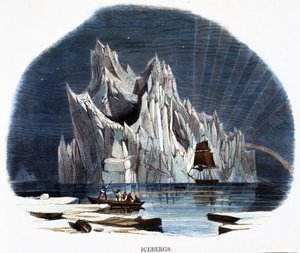 IJsbergen, uit Verschijnselen van de Natuur, 1849 door Josiah Wood Whymper