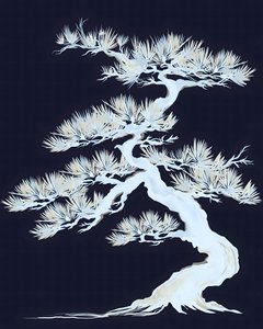 Witte bonsaiboom door Josie George