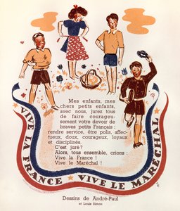 De propaganda van maarschalk Petain