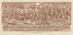 Gezanten van Suleiman de Grote arriveren in Frankfurt door Jost (after) Amman