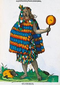 Amerikaanse Indiaan (gravure) door Jost Amman