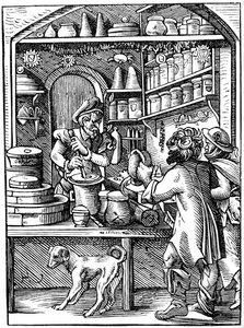 Apotheker, 16e eeuw 1849 door Jost Amman