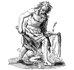 Flagellant, 16e eeuw door Jost Amman