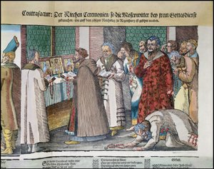 De Grote Ambassade van Ivan IV van Rusland naar de Heilige Roomse Keizer in Regensburg in 1576 (detail)