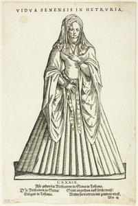 Vidua Senensis in Hetruria (Weduwe van Siena in Toscane) uit H. Weigel