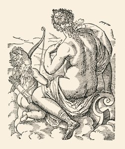 Venus en Cupido, 1906 door Jost Ammon