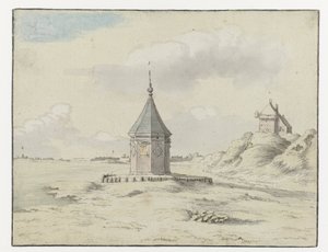 Uitzicht op de Stadsfontein, Bergen op Zoom
