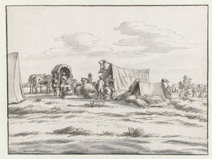 Kampement van het leger van Willem III bij Leuven