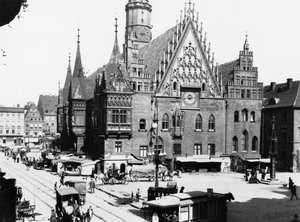 Stadhuis, Breslau (hedendaags Wroclaw) Polen, c.1910