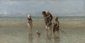 Kinderen van de zee door Jozef Israëls