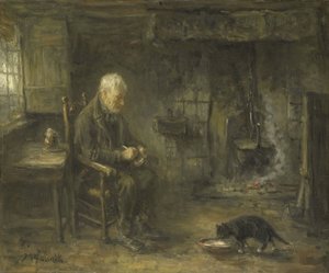 Interieur van een boerenhut