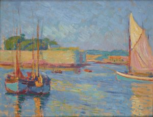 Haven van Concarneau door Jozef Pankiewicz