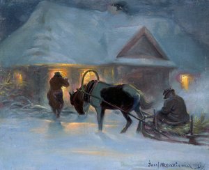 Winteravond voor een landhuis, 1921