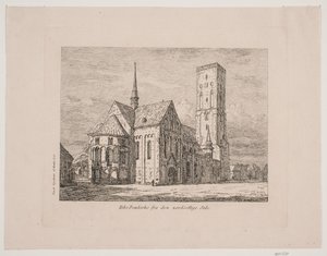 Ribe Kathedraal vanaf de noordoostelijke zijde door Jørgen Roed