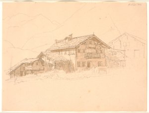 Boerenhuis in Tirol. St. Mari
