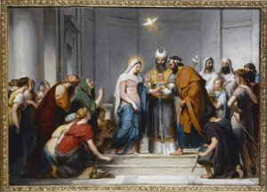 Het Huwelijk van de Maagd. Studie voor de compositie van de kerk van Notre-Dame-de-Lorette, circa 1833 door Jérôme Martin Langlois