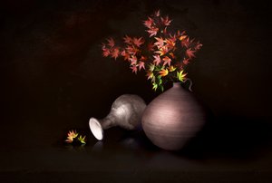 Dramatisch herfststilleven door Juan Antonio Palacios