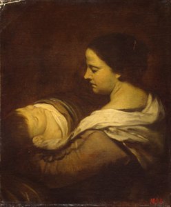 Vrouw met slapend kind, ca. 1660