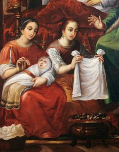 Geboorte van Maria (detail)