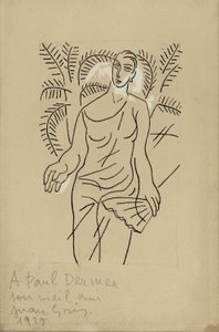 Vrouw met de L door Juan Gris