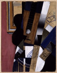 Gitaar en Pijp door Juan Gris