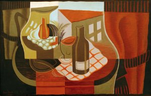 De gueridon voor het raam door Juan Gris